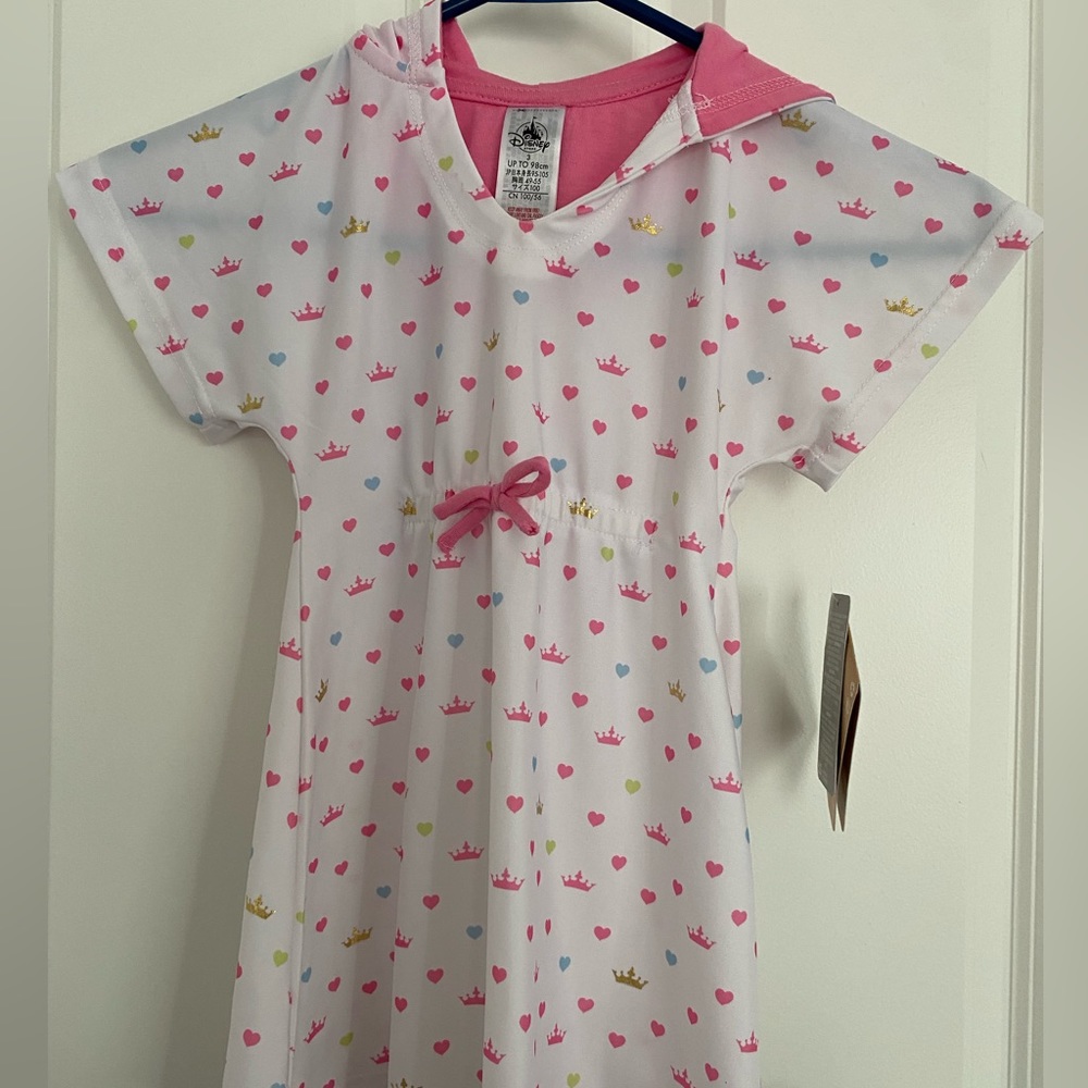 Disney Little Girls Princess Swimsuit Coverup Pullover